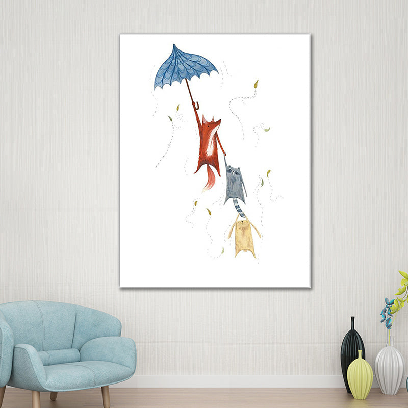 Eenvoudige canvas muurkunst veelkleurige dierenschilderij muurdecoratie voor huisinterieur