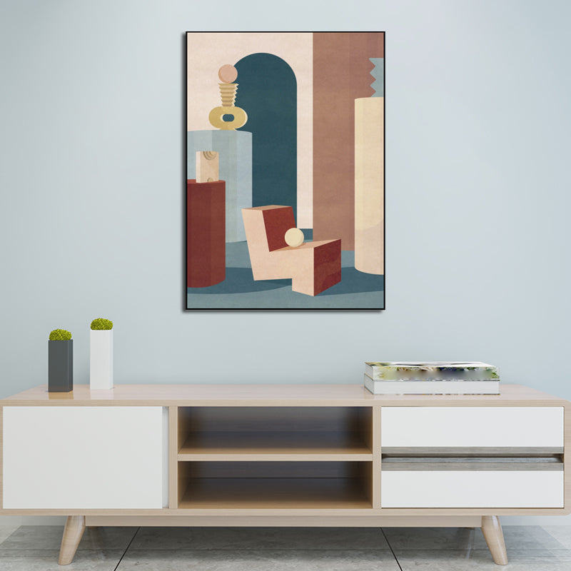 Peinture d'adolescents de Style moderne, décoration murale de couleur Pastel, plusieurs tailles