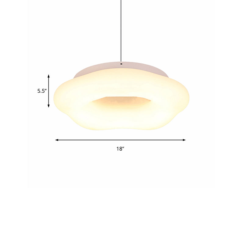 18 "/21.5" ancho de nube de nube acrílico LED Costilete blanco LED de techo para sala de estar