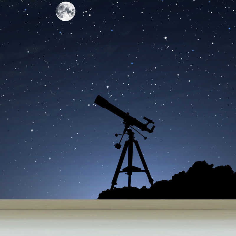 Mysterious Outer Space Mural Wallpaper Contemporary Non-Woven Cloth Wall Covering