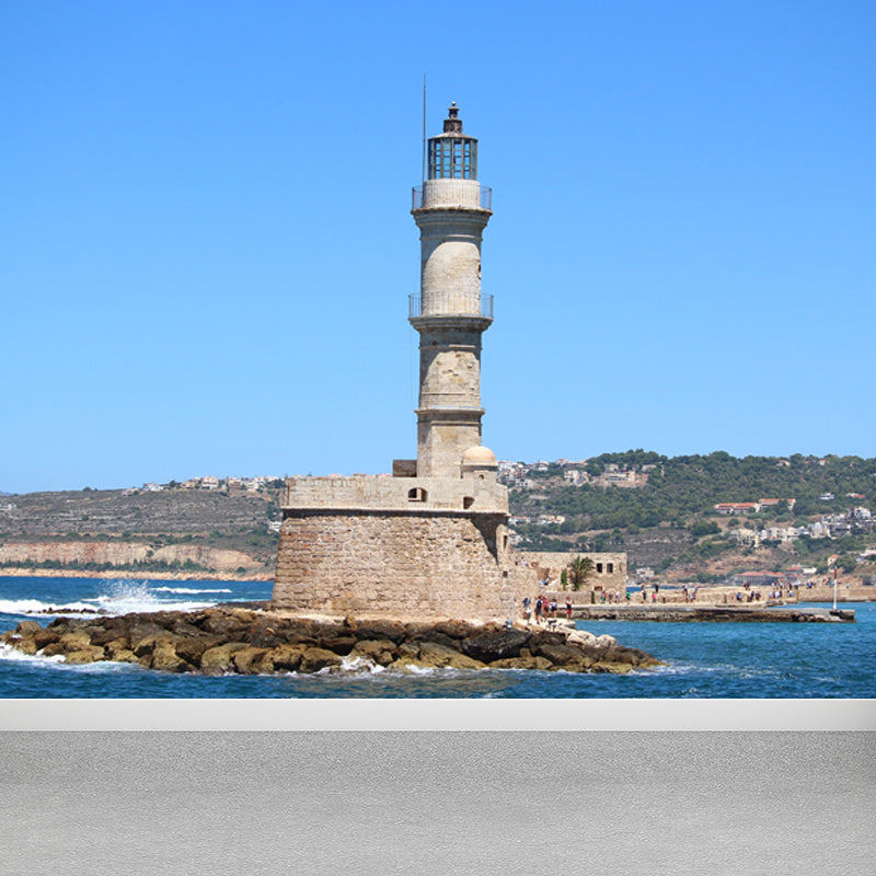 Relaxing Beacon Mural Wallpaper for Dining Room Spring Wall Covering, Customised