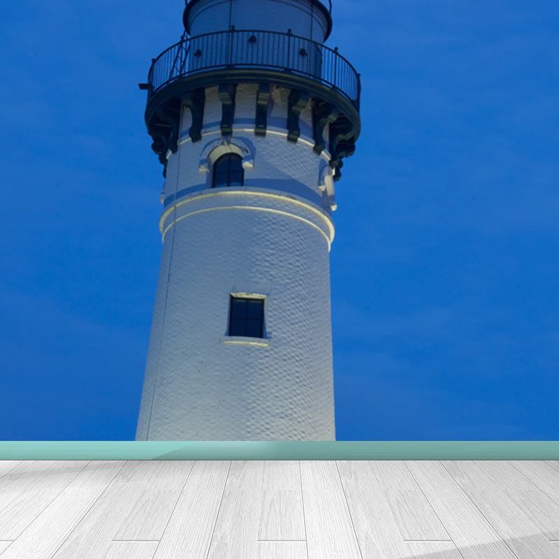 Whole Lighthouse Scene Mural Wallpaper for Wall Decor Coastal Girls Room Wall Art
