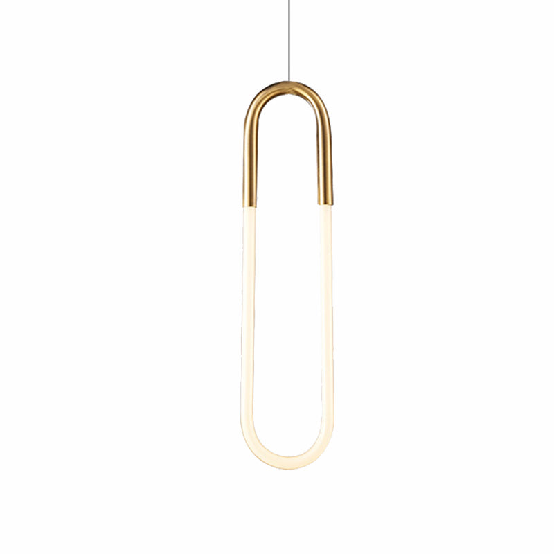 Oval Acrilic Dropserve Contemporary 1/2 Light Gold Appedful Light in luce calda/bianca/naturale