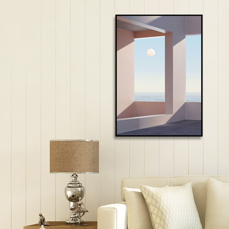 Nordischer Landschafts-Leinwanddruck, Pastellfarben, Esszimmer-Wandkunst-Dekor, mehrere Größen