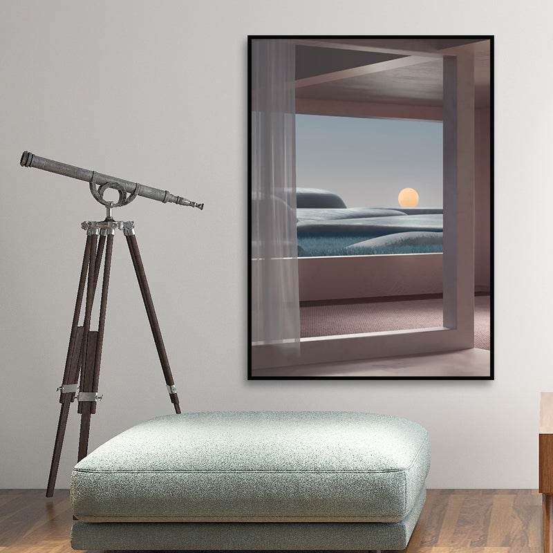 Nordischer Landschafts-Leinwanddruck, Pastellfarben, Esszimmer-Wandkunst-Dekor, mehrere Größen