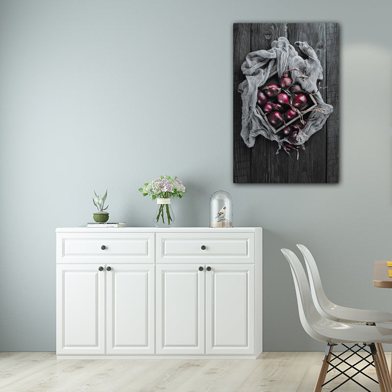 Foto gedrukt dieet canvas kunst donkere kleur moderne stijl wanddecoratie voor eetkamer