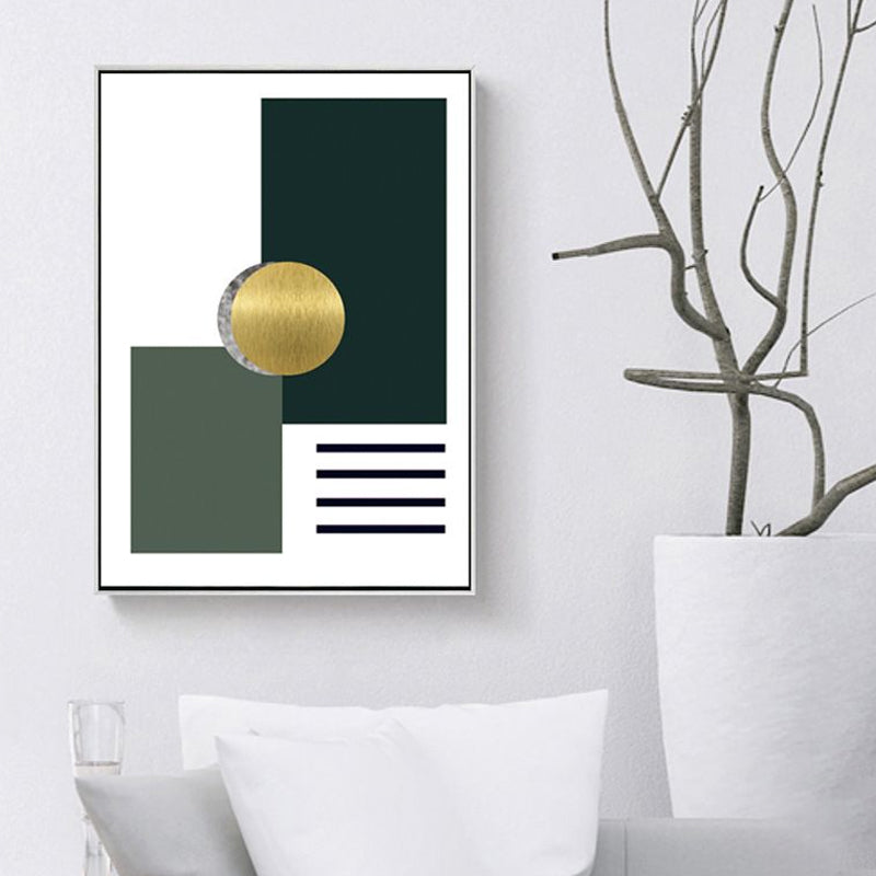 Geometrischer Muster-Wandkunstdruck, nordischer bezaubernder abstrakter Wanddekor in dunkler Farbe