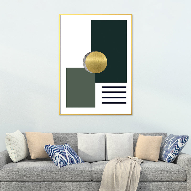 Geometrischer Muster-Wandkunstdruck, nordischer bezaubernder abstrakter Wanddekor in dunkler Farbe