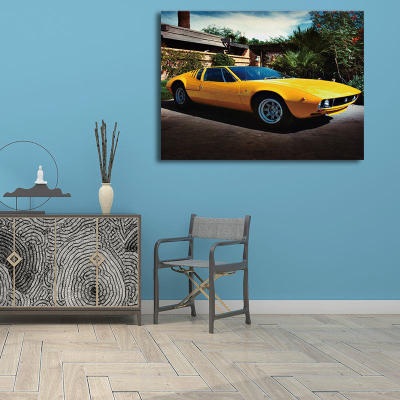 Fotografie, Oldtimer-Wandkunst, Dekoration für Jungenschlafzimmer, helle Farbe, strukturierte Oberfläche