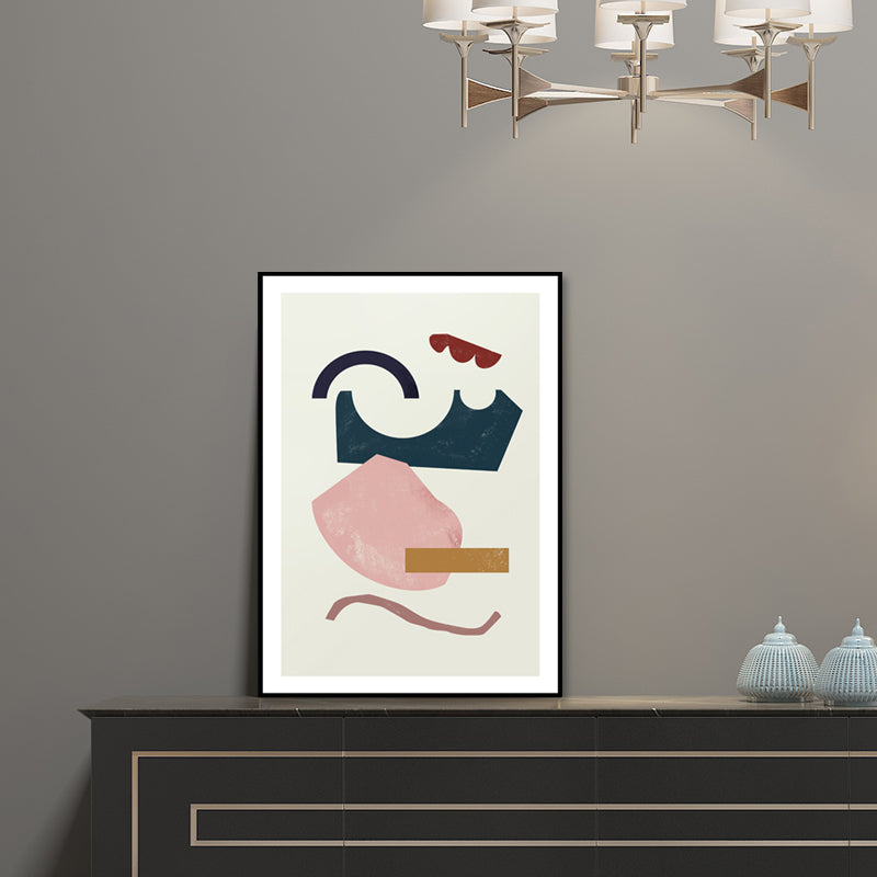Morandi – décoration murale abstraite, toile texturée nordique, impression de couleurs douces pour couloir