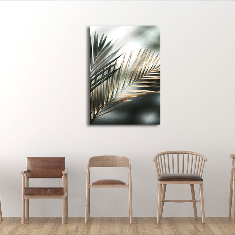Toile d'art mural de Style nordique, couleur Pastel, imprimé de feuille de palmier Areca, décor mural pour chambre