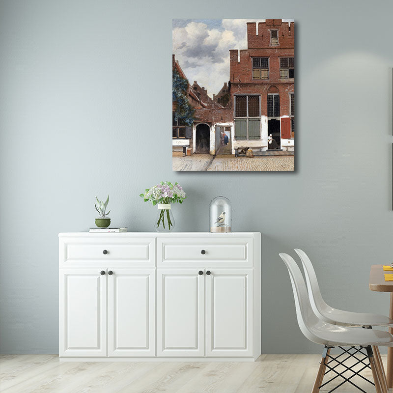 Retro Style Painting Light Color Maiden Wall Art Print, Multiple Sizes Available