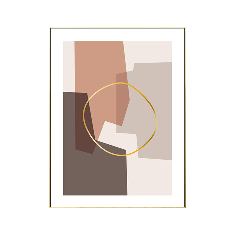 Illustration Geometric Wall Art Decor Scandinavian Textured Canvas Print for Living Room