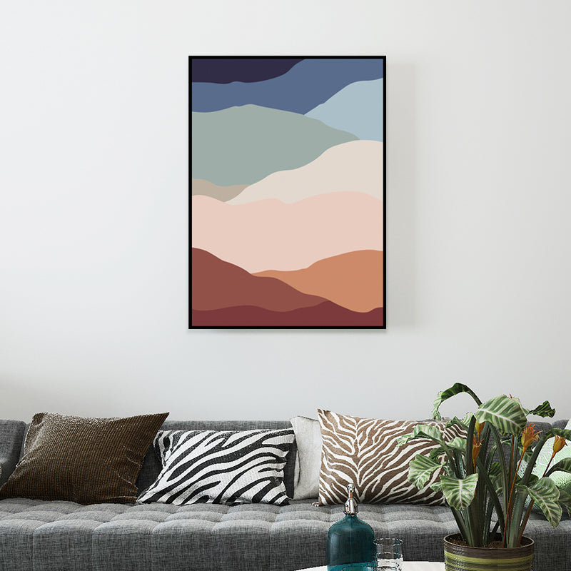 Abstrakte Muster-Wanddekoration, pastellfarbene Leinwand-Kunstdrucke, strukturiert, für das Wohnzimmer
