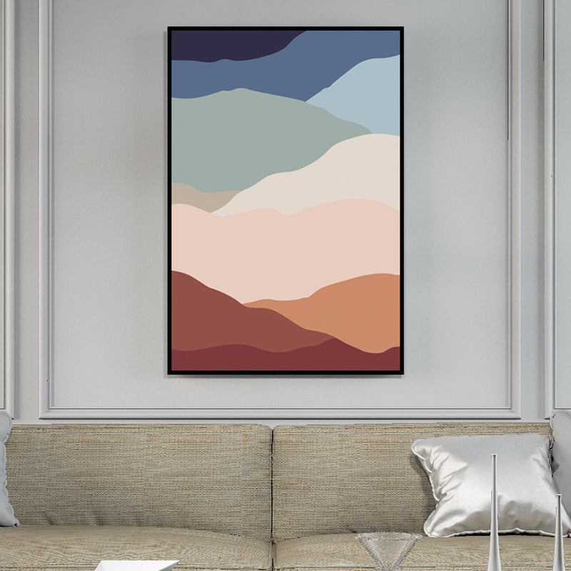 Abstrakte Muster-Wanddekoration, pastellfarbene Leinwand-Kunstdrucke, strukturiert, für das Wohnzimmer