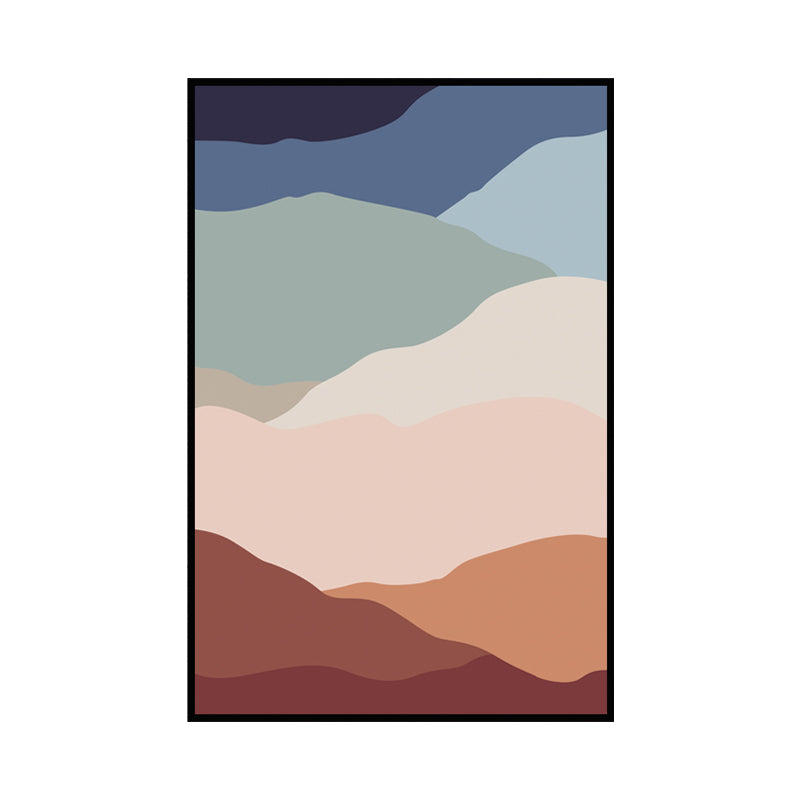 Abstract Pattern Wall Decor Pastel Color Canvas Art Prints Textured for Living Room