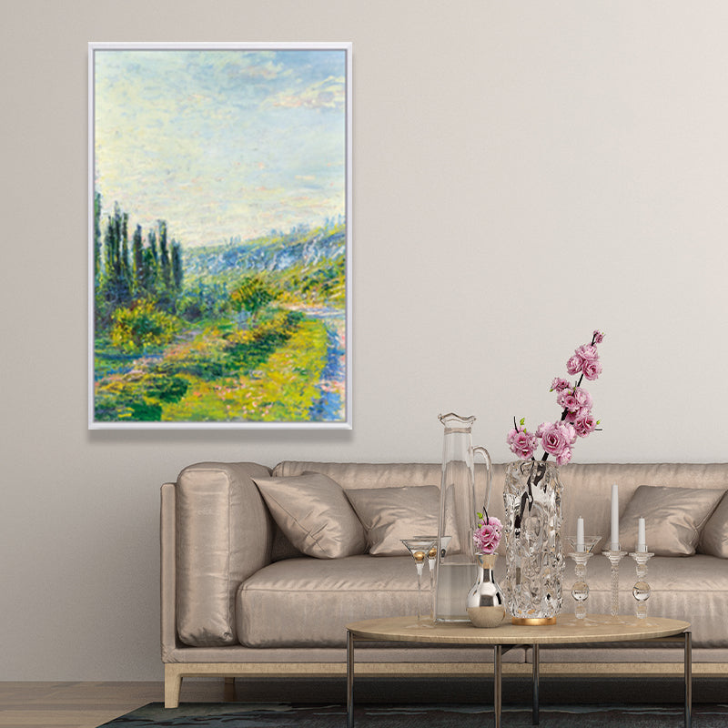 Stunning Nature Scenery Painting for Bedroom Country Landscape Wall Art in Green