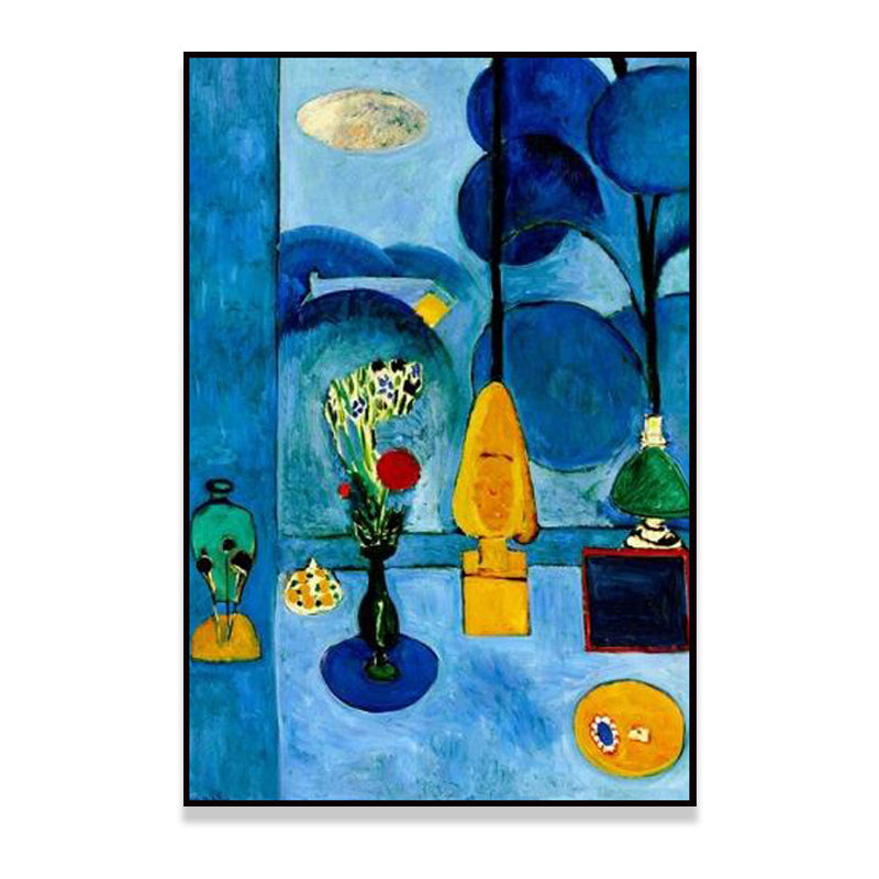 Blue Childrens Art Canvas Print Henri Matisse Pot Painting Wall Decor for Kids Room
