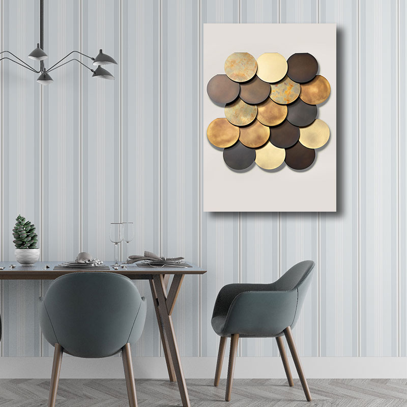 Strukturierte Heimdekoration, bunte Leinwanddrucke, modernistische geometrische Wandkunst für den Flur