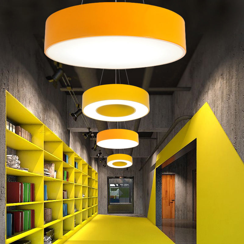 Modernes Schlafzimmer Pendellicht, Acryl -O -Formhängevorrichtung für Kinder mit 31,5 "verstellbarer Kabel