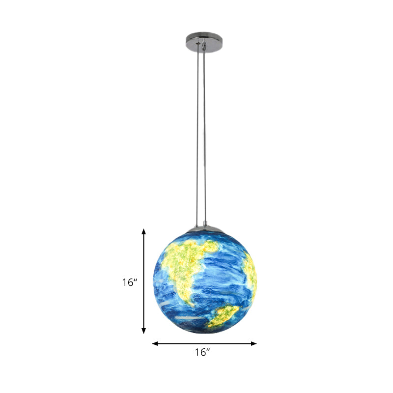 Pendre globe Lumière pour la chambre, Association de plafond de teinte à balle moderne réglable dans Chrome