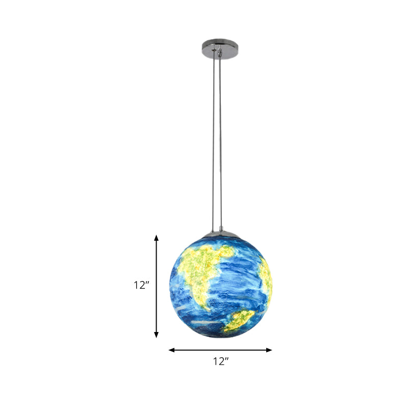Pendre globe Lumière pour la chambre, Association de plafond de teinte à balle moderne réglable dans Chrome