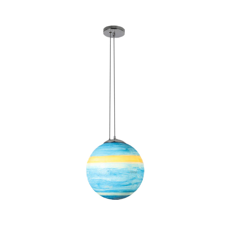 Pendre globe Lumière pour la chambre, Association de plafond de teinte à balle moderne réglable dans Chrome