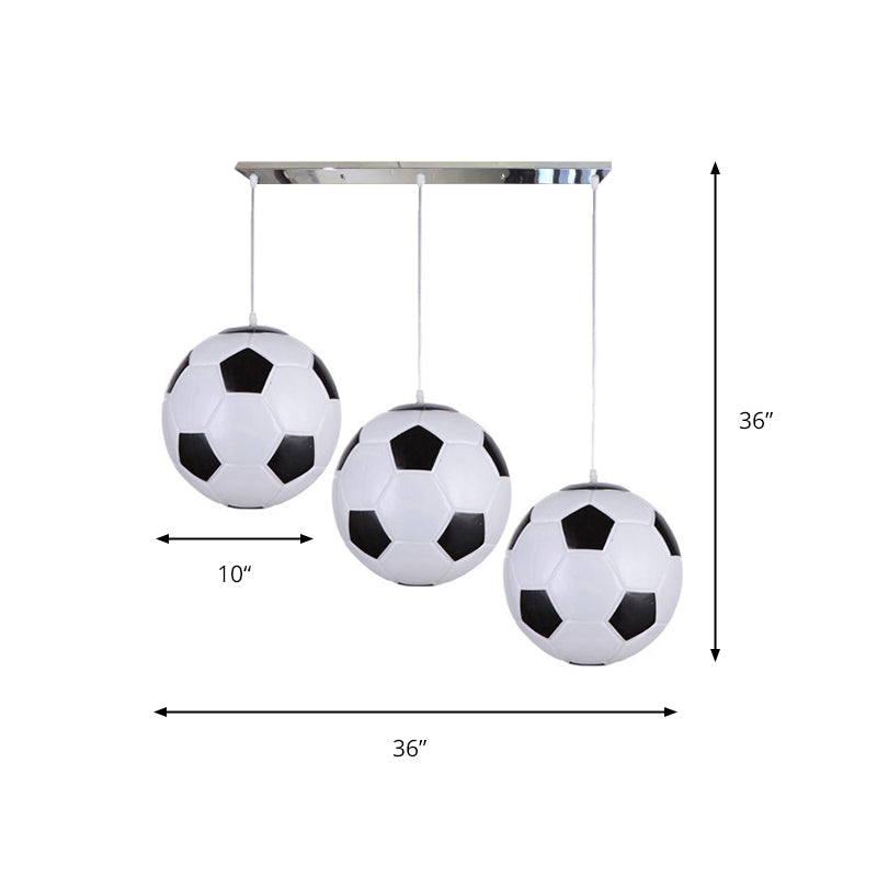 Hanging Lamps for Bedroom, 3 Lights Modern Ceiling Fixture in Chrome for Boys