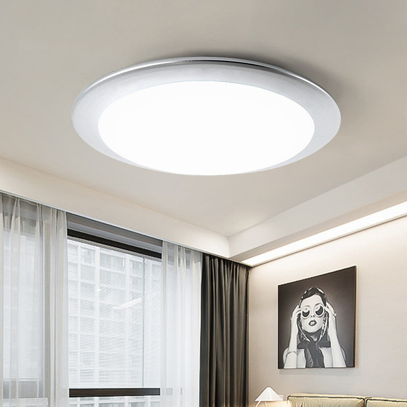 Vliegende Schotel Plafondlamp Nordic Acryl Goud/Zilver 16 "/20" Dia Geïntegreerde LED Plafondlamp voor Slaapkamer