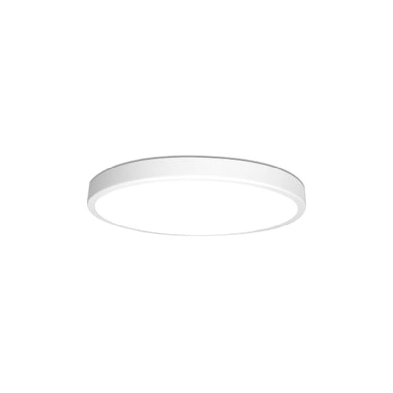 White LED Flush Mount Light, Ultra Thin Ceiling Lighting with Acrylic Shade for Bedroom Modern Style