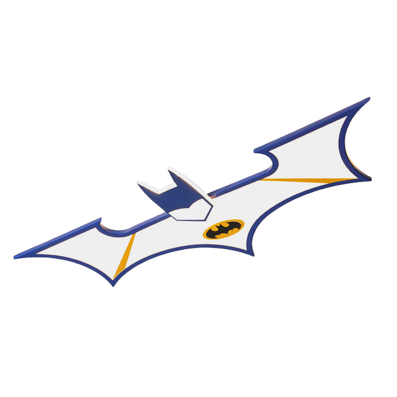 Black/Blue Batman Flush Light Fixture Kids LED Acrylic Flush Mount Lamp for Boys Room