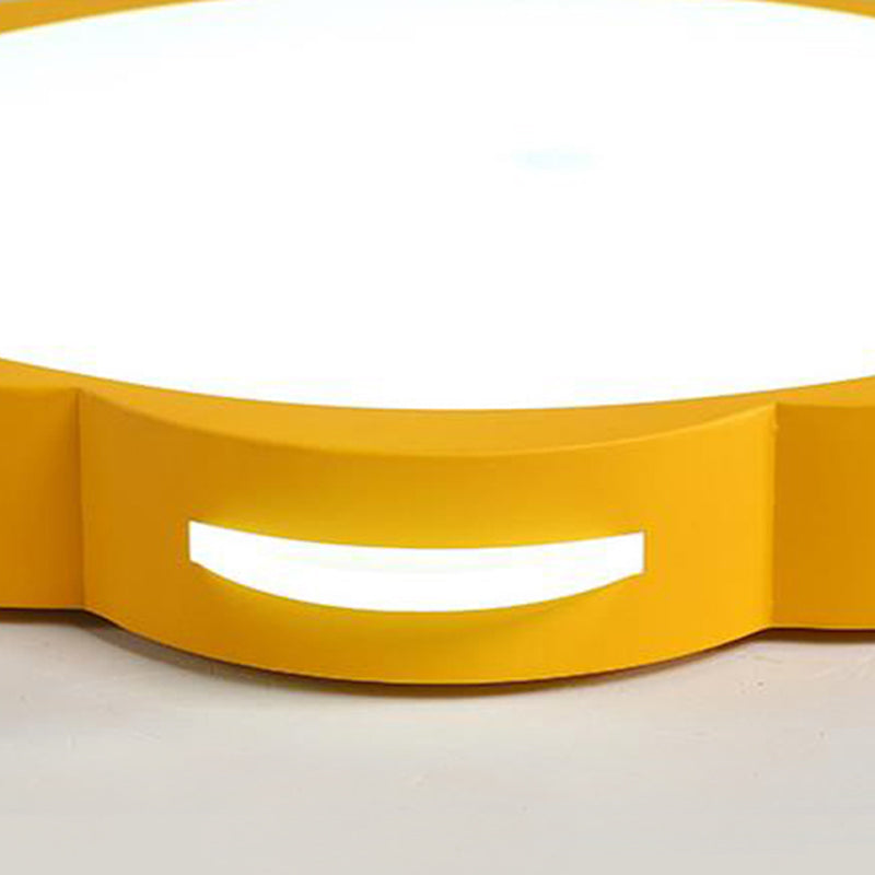 Bedroom Ceiling Lighting LED, Macaron Flush Mount Light with Acrylic Floral Shade for Girls