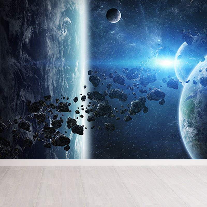Planet View Mural Decal Modern Decorative Living Room Wall Covering, Personalise