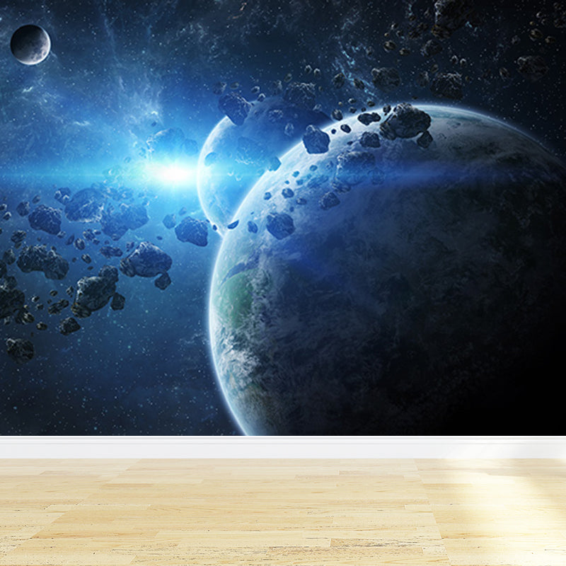 Planet View Mural Decal Modern Decorative Living Room Wall Covering, Personalise