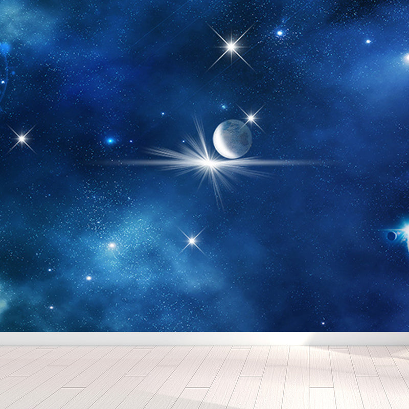 Planet View Mural Decal Modern Decorative Living Room Wall Covering, Personalise