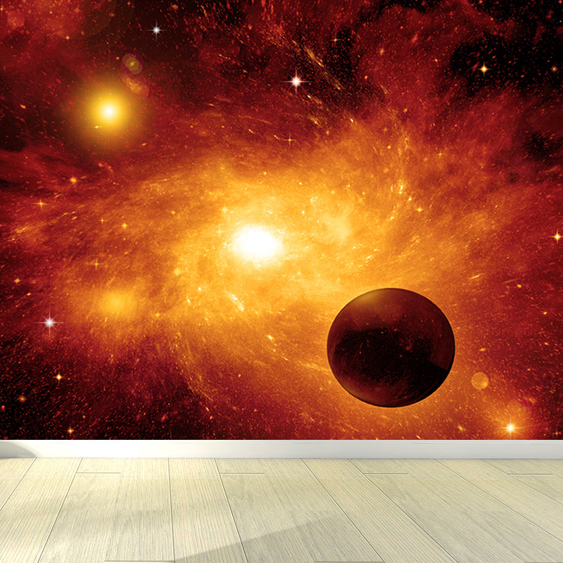 Waterproof Black Hole Wall Mural Modern Non-Woven Wall Art, Custom Size Available