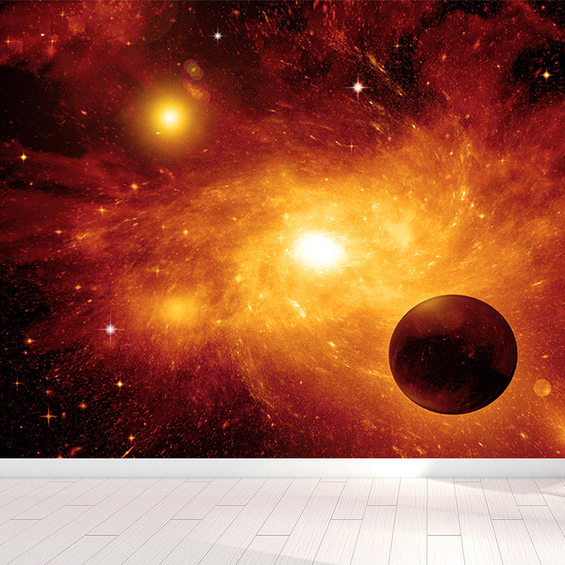 Waterproof Black Hole Wall Mural Modern Non-Woven Wall Art, Custom Size Available