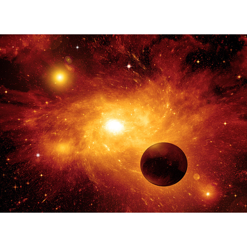Waterproof Black Hole Wall Mural Modern Non-Woven Wall Art, Custom Size Available
