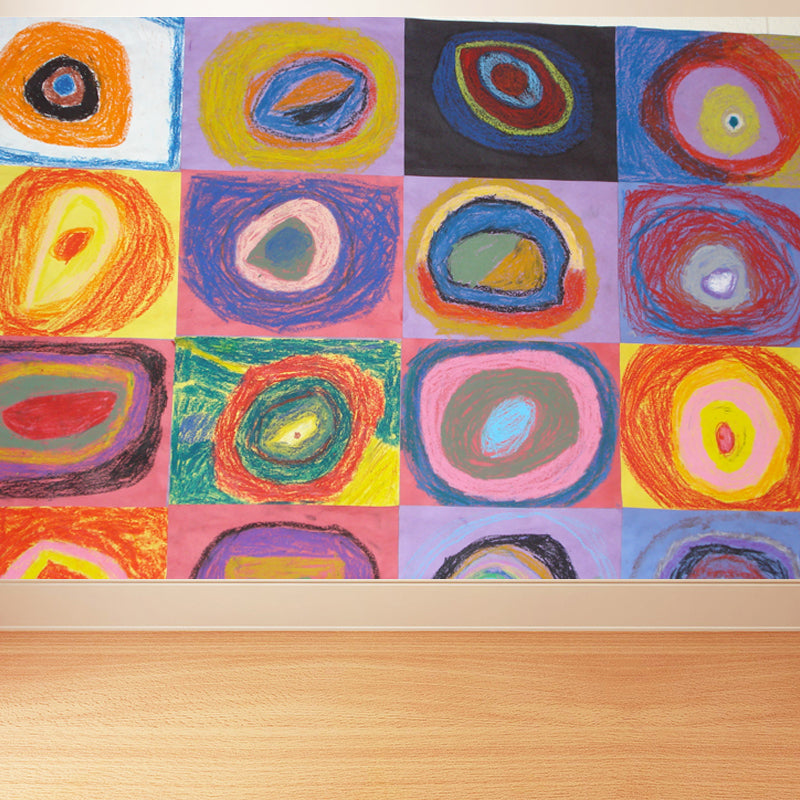 Home Decor Mehrfarbiges Muster-Wandbild, individuelle zeitgenössische Kunst-Wandverkleidung für die Küche