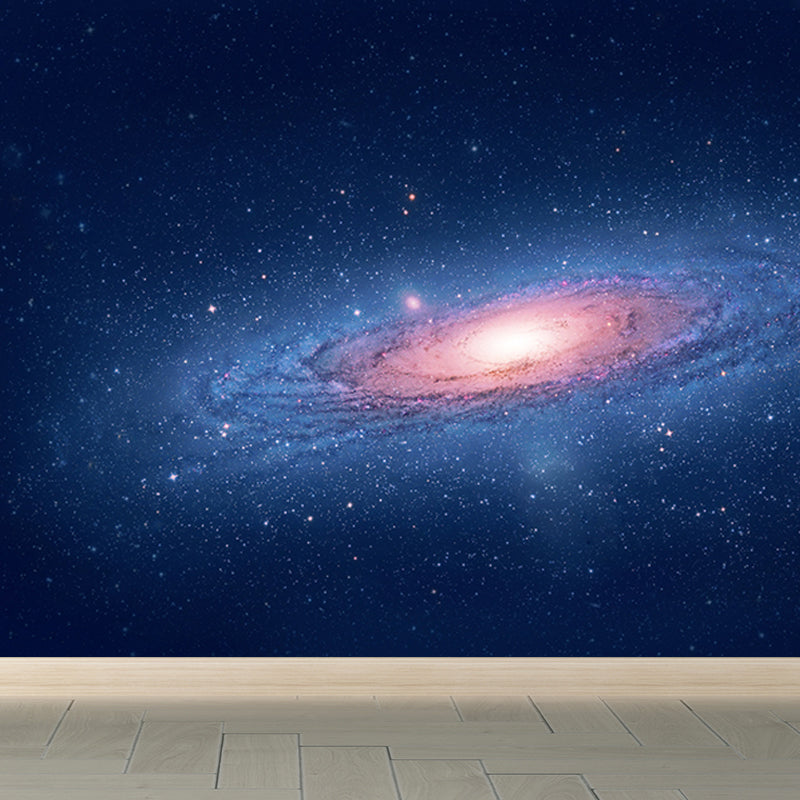 Contemporary Stars Spiral Mural Decal Dark Color Dining Room Wall Decor, Personalized