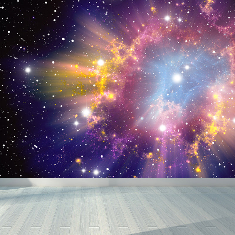 Dark Color Black Hole Mural Decal Universe Contemporary Stain Resistant Wall Decor