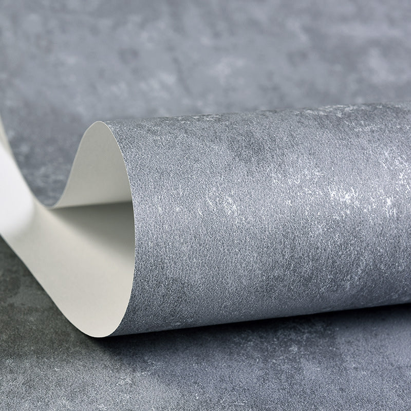 Unpasted Solid Wallpaper Roll Non-Woven Cloth Minimalist Wall Covering for Living Room