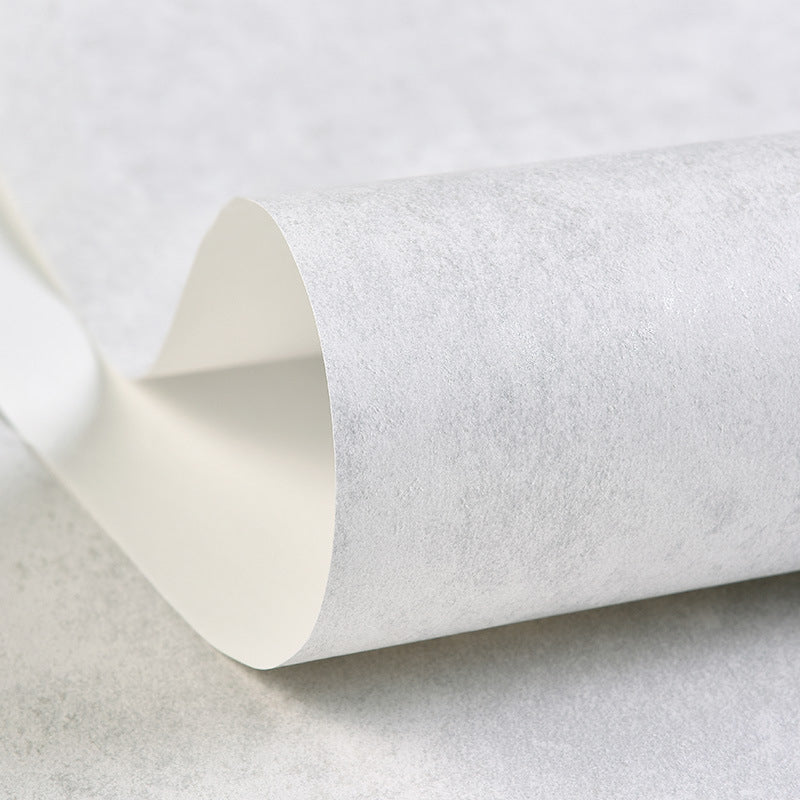 Unpasted Solid Wallpaper Roll Non-Woven Cloth Minimalist Wall Covering for Living Room