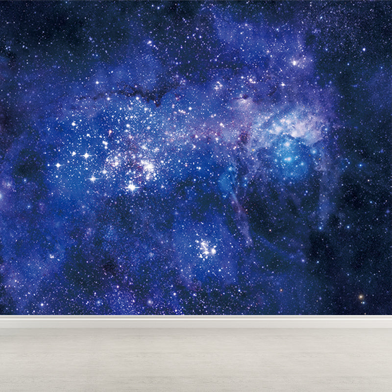 Modern Constellations Mural Decal Blue Decorative Wall Covering for Girls Bedroom