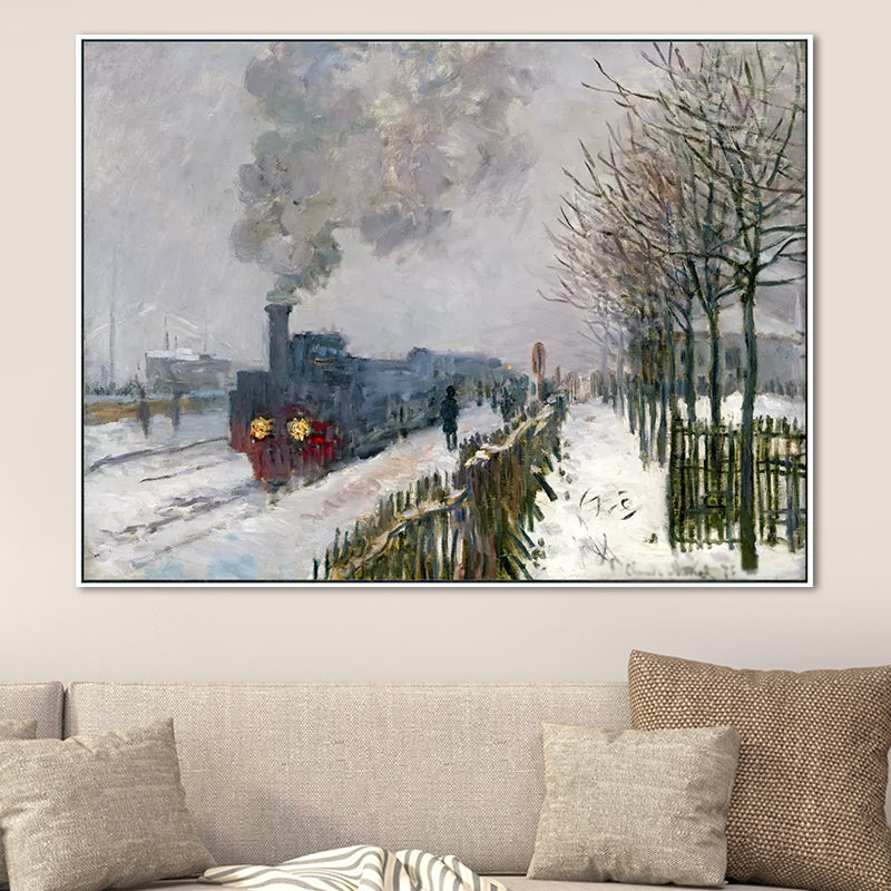 Toile texturée de décoration murale de randonnée de couleur pastel pour chambre à coucher, plusieurs tailles disponibles