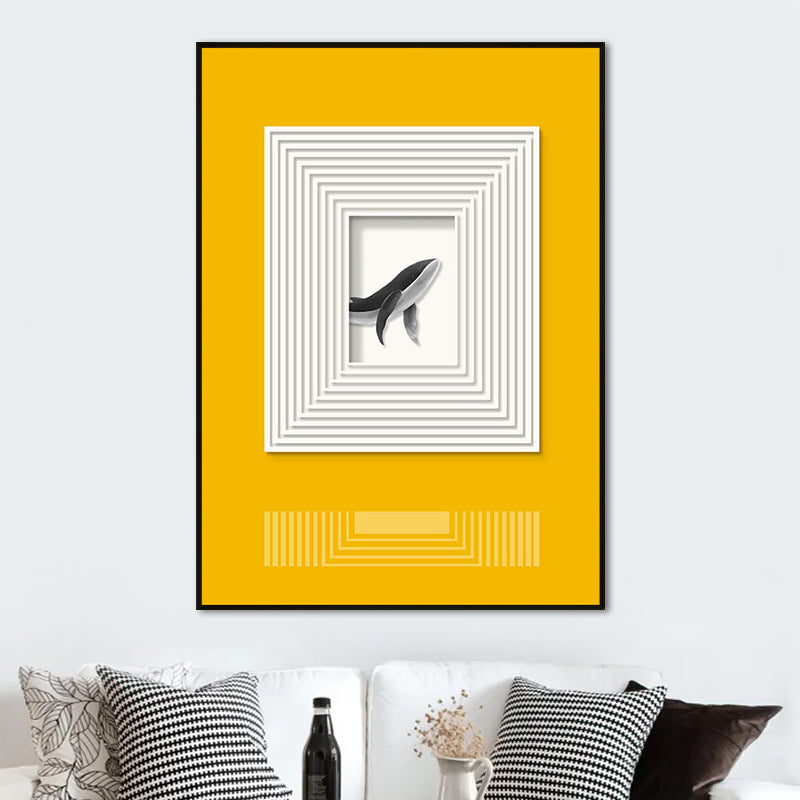 Peinture sous cadre d'animaux texturés, décoration murale artistique pour enfants, couleur douce, pour chambre d'enfant