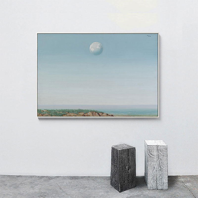 Surrealism Rene Magritte Canvas Print Blue Empire De La Reflexion Wall Art Decor