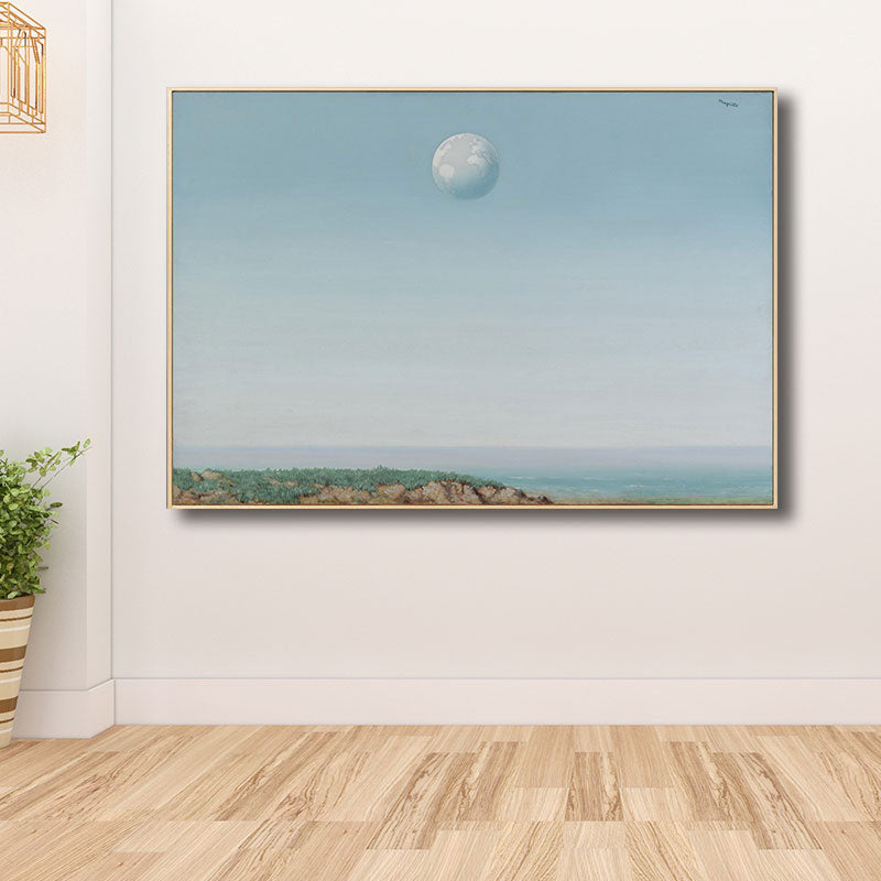 Surrealism Rene Magritte Canvas Print Blue Empire De La Reflexion Wall Art Decor