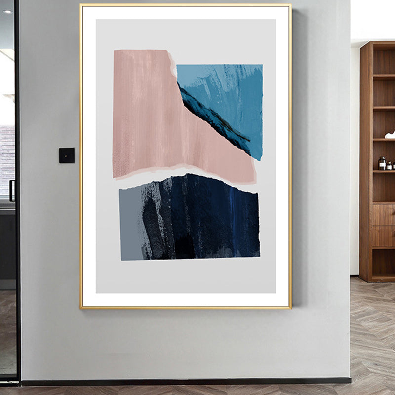 Toile d'art abstraite superposée, couleur Pastel, décoration murale scandinave pour salon