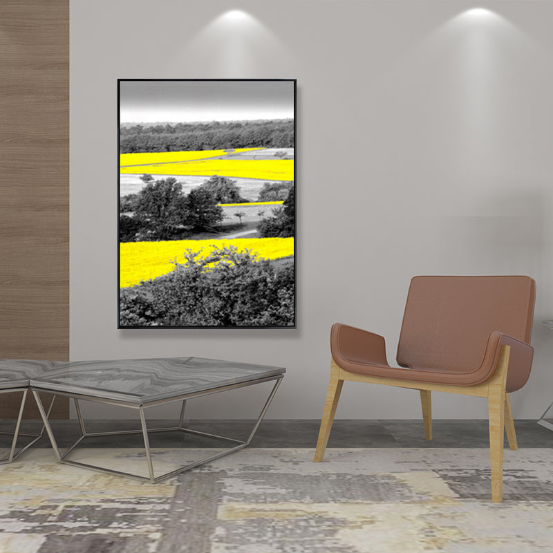 Yellow Forest Canvas Prints Decorative Countryside for Living Room Wall Art Decor